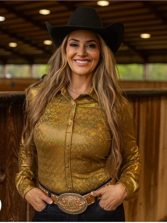 Ranch Dress’N Tops - Ranch Dress’n SONORA SPARKLE PERFORMANCE RODEO SHIRT- 3XL